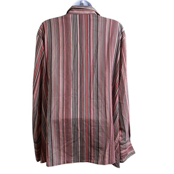 Maggie‎ Barnes Striped Classic Button Up Shirt Size 2X Career Capsule Basics - Picture 2 of 11